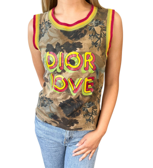 Christian Dior Vintage 2005 Love Rasta Mania Tank Top #40 Multicolor 901952