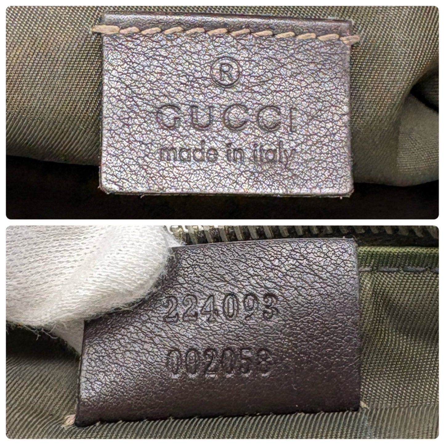 GUCCI Vintage GG Monogram Web Stripe Mini Shoulder Bag Pochette Beige 902417