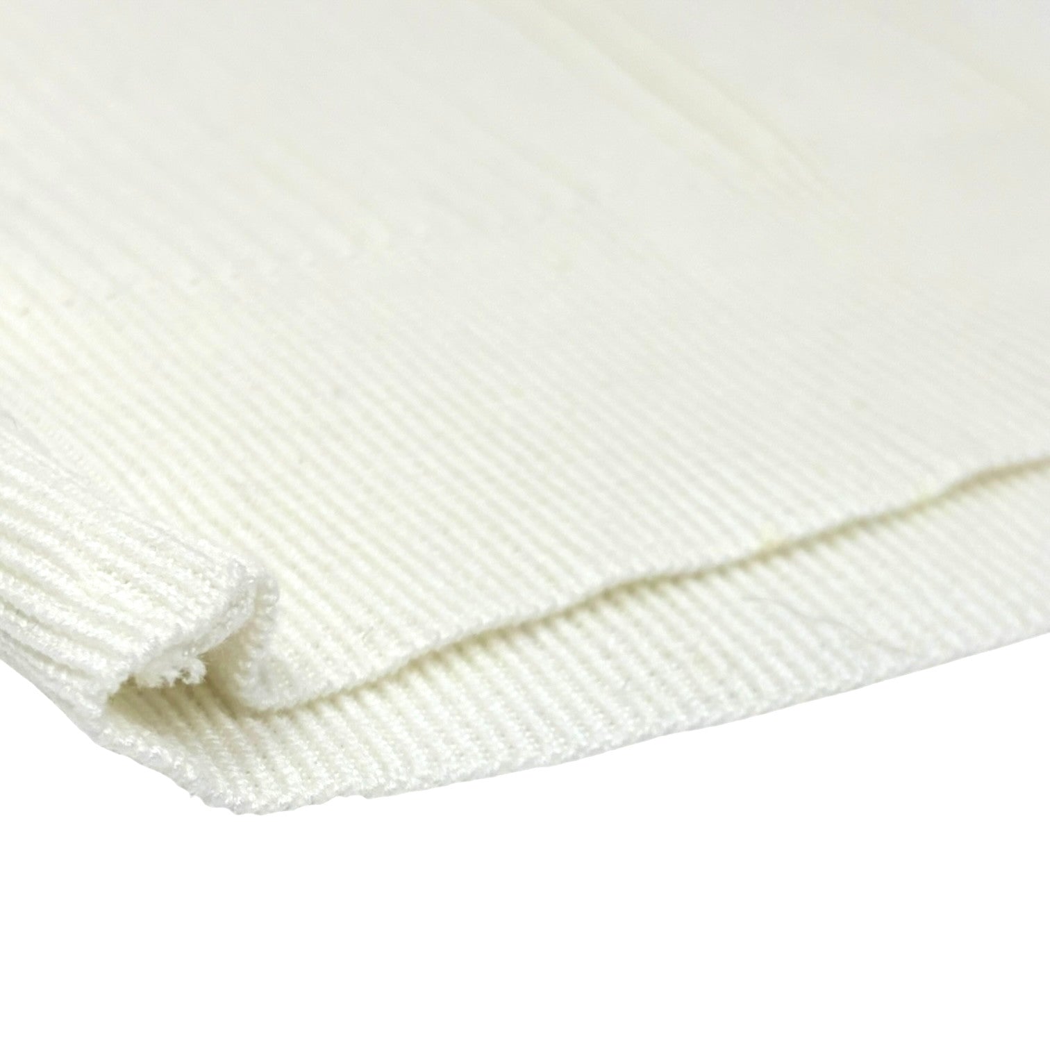 CHANEL Vintage 96P CC Mark Logo Knit Tank Top #42 White Black Cotton Stitch