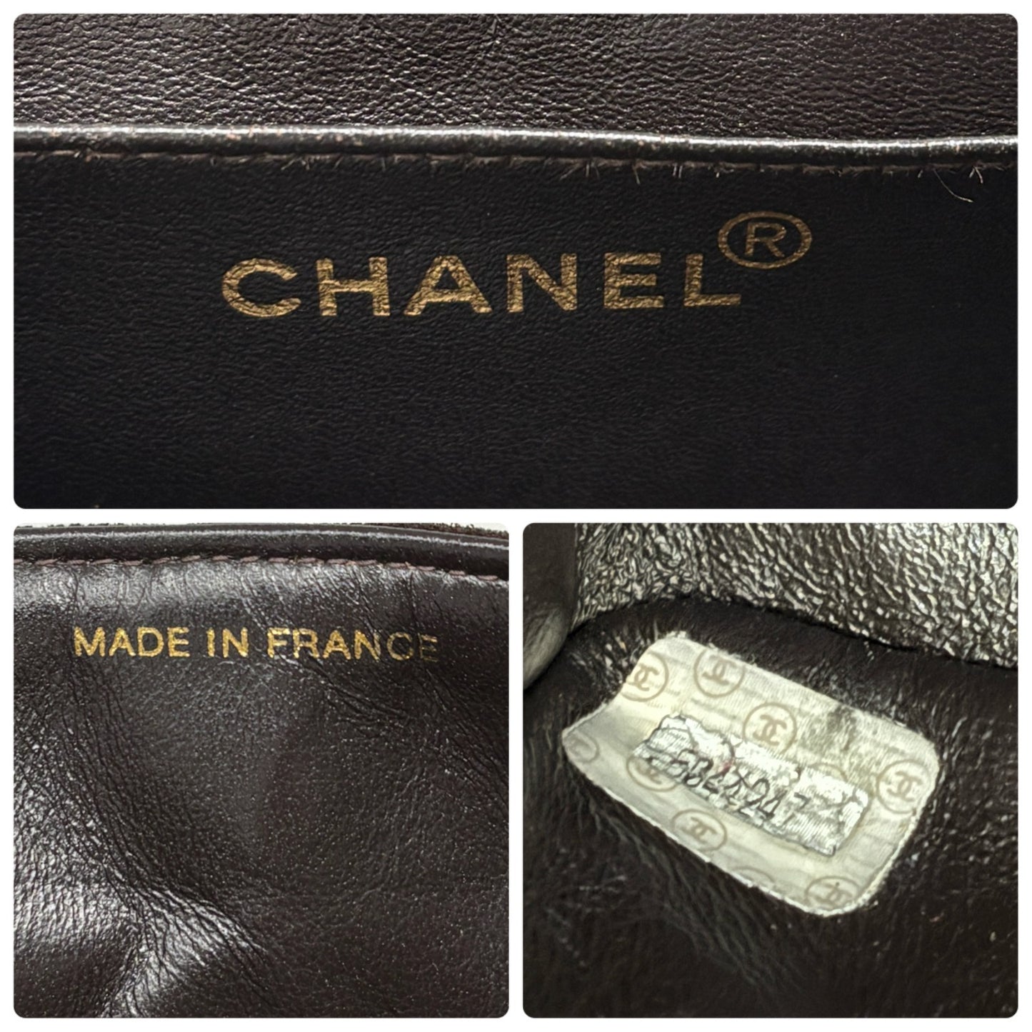 CHANEL Vintage CC Logo Turnlock Quilted Shoulder Bag Brown Gold Suede 901892