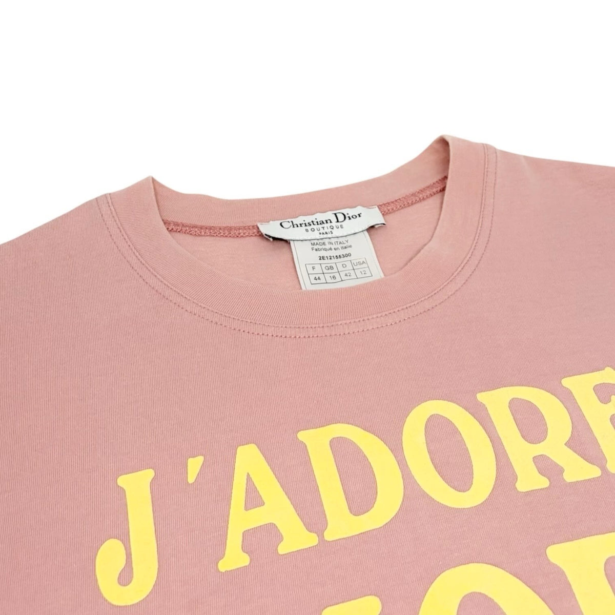 Christian Dior Vintage 2002 J'ADORE Logo Tank Top #44 Pink Sleeveless 902492