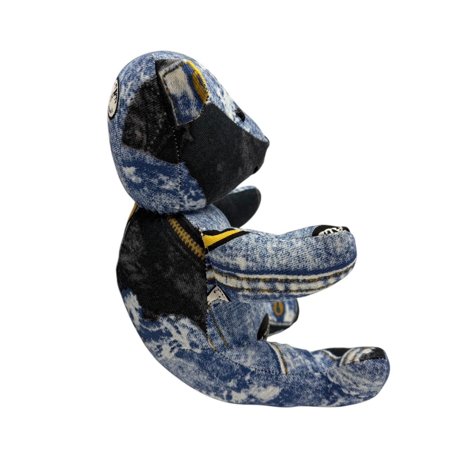 Christian Dior Vintage Baby Dior Teddy Bear Plush Toy Blue Black Cotton