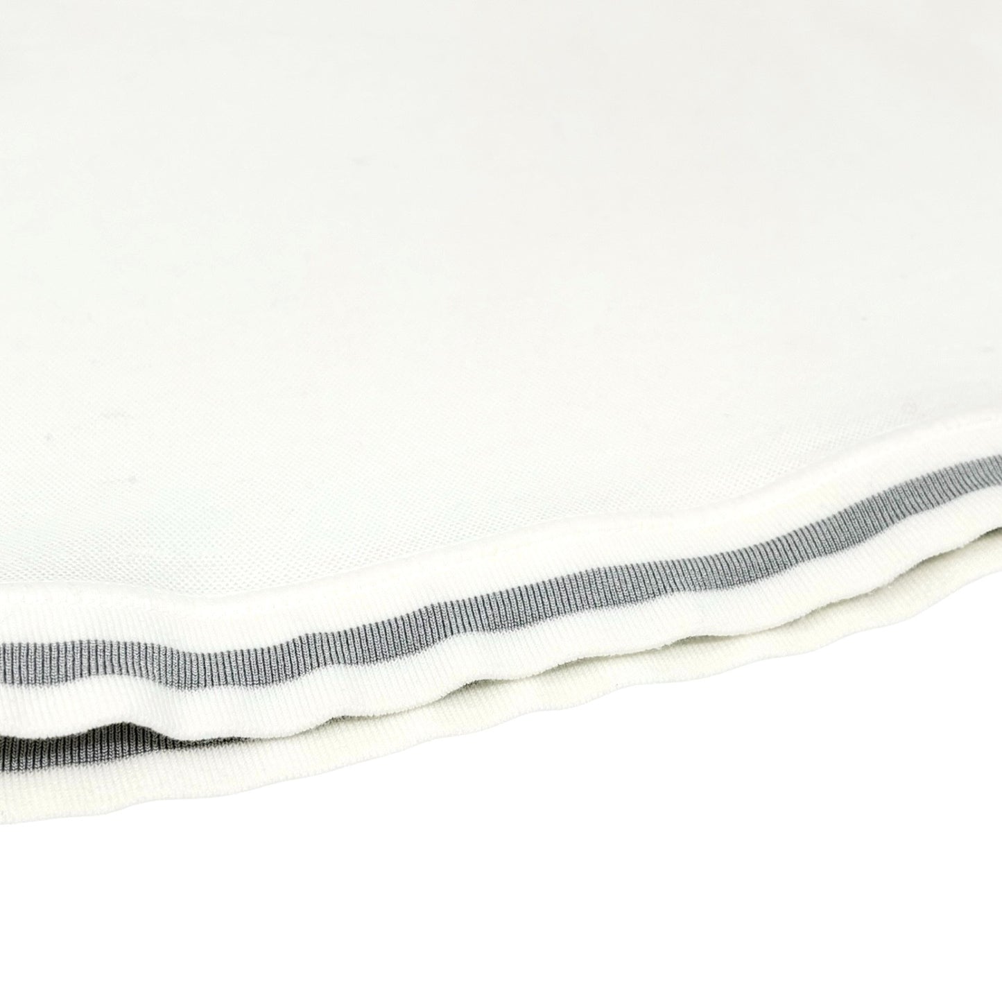 CHANEL Sport Vintage 06C Big CC Logo Mesh T-shirt Top White Gray Line