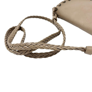 Christian Dior Vintage 2007 Trotter Monogram Crossbody Bag Charm Cream Leather