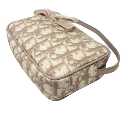Christian Dior Vintage Trotter Monogram Romantique Mini Bag Beige PVC 902278