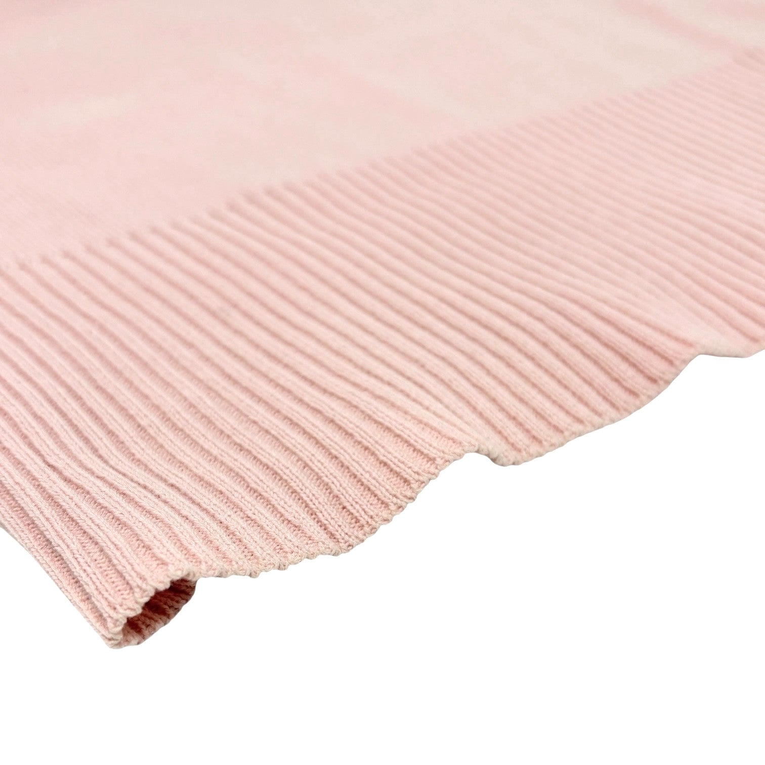 CHANEL Vintage 05C CC Logo Ribbed Knit Tank Top #38 Pink Cotton Camisole