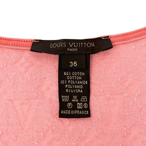 LOUIS VUITTON Vintage LV Monogram Logo Zipped Jacket #36 Pink Velour Rank AB