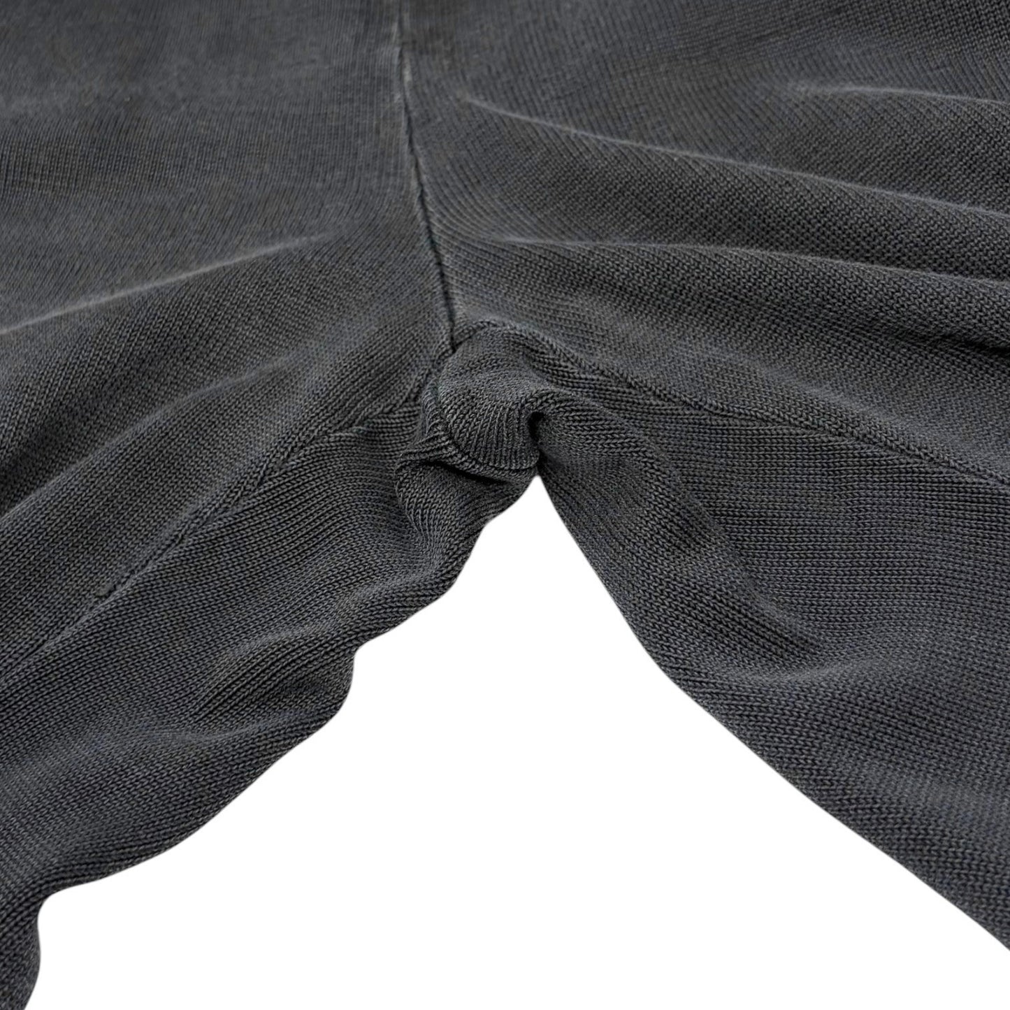 CHANEL Sport Vintage 03A CC Logo Wide Sweat Pants #42 Gray White Cotton 902069