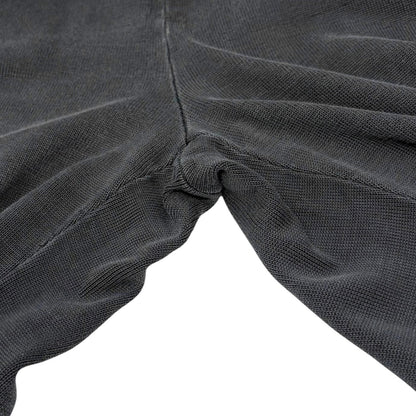 CHANEL Sport Vintage 03A CC Logo Wide Sweat Pants #42 Gray White Cotton 902069