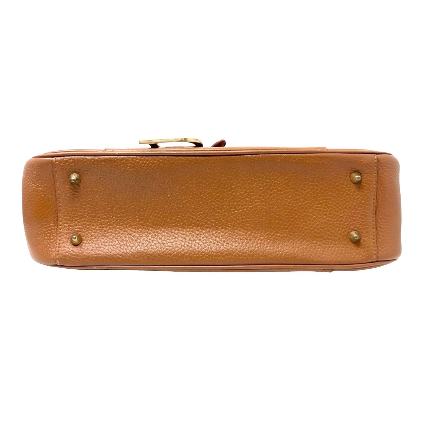 Christian Dior Vintage Double Saddle Leather Bag Handbag D Charm Brown 901941