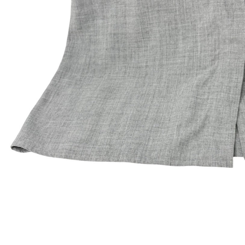 CHANEL Vintage 99P CC Logo Short Sleeve Shirt Blouse Pocket #38 Gray Rayon