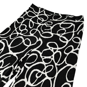 CHANEL Vintage 98S CC Logo Top Pants Set Suits #38 Black Viscose Rank AB