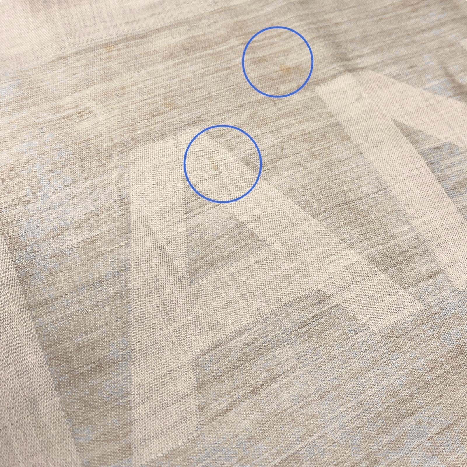 CHANEL Vintage CC Logo Scarf Wrap Shawl Fringe Accessory Beige Silk Cashmere