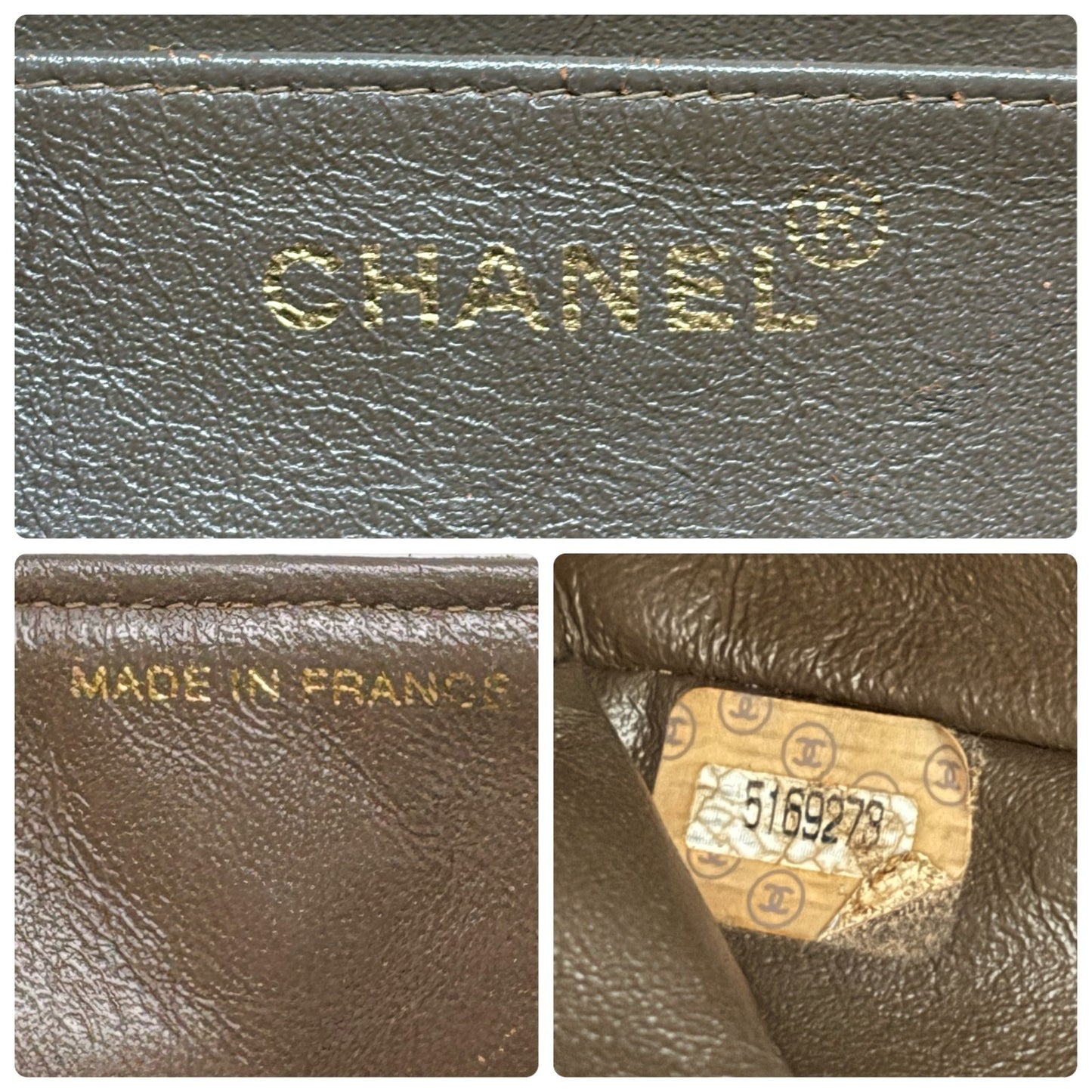 CHANEL Vintage CC Logo Turnlock Quilted Suede Flap Shoulder Bag Brown 902580