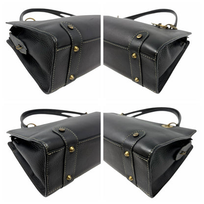 Christian Dior Vintage 2002 East West Lady Dior Shoulder Bag Black 902076