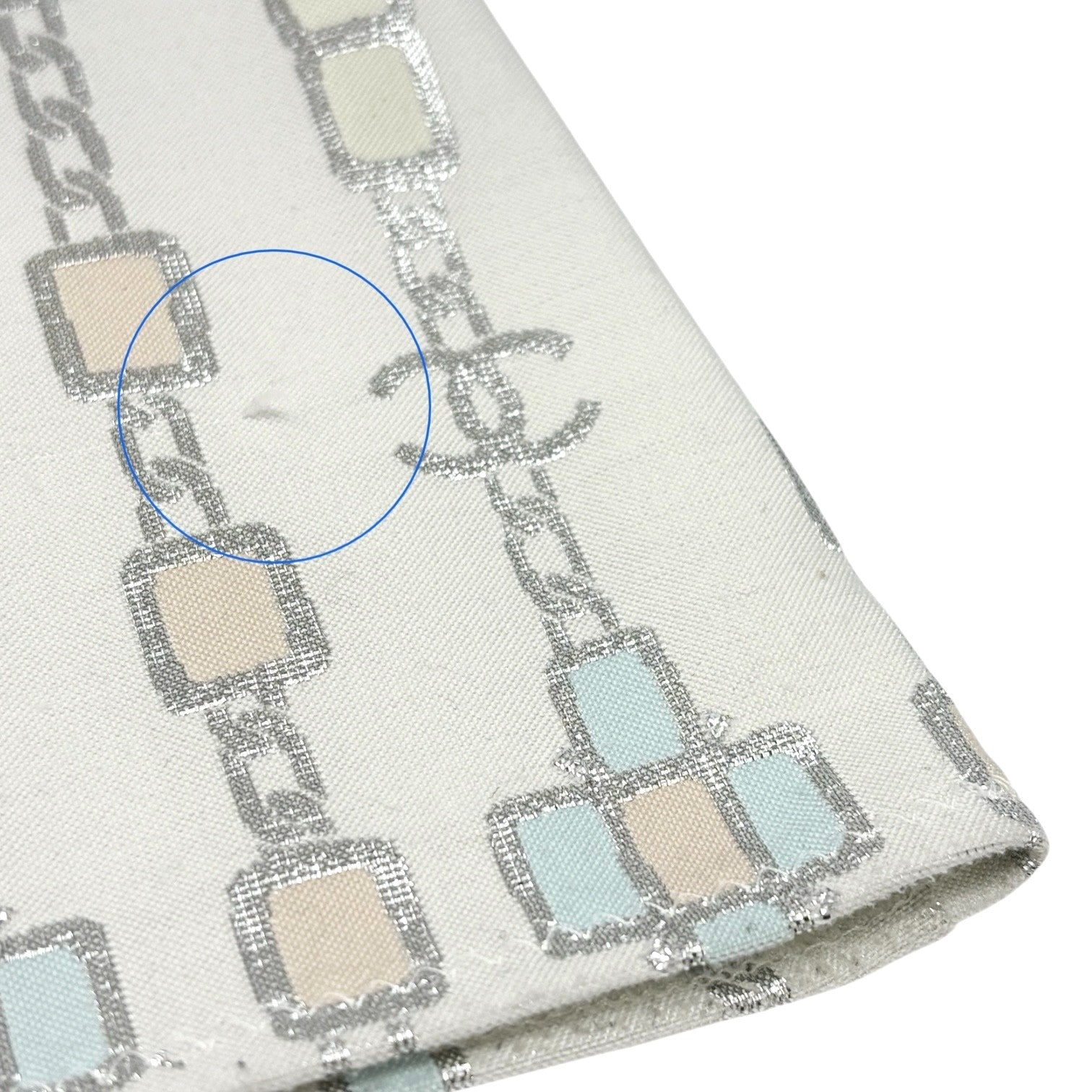 CHANEL Vintage 07C CC Mark Logo Glitter Camisole Top #36 Gray Silver Polyester