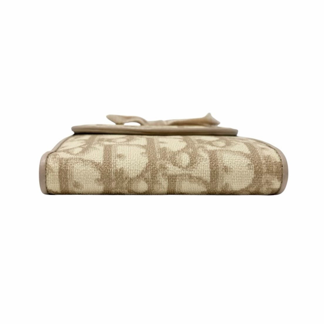 Christian Dior Vintage Trotter Monogram Romantique Wallet Cream Beige 902260