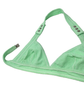 LOUIS VUITTON Vintage LV Logo Swimsuit Bikini #36 Green Polyester RankAB+