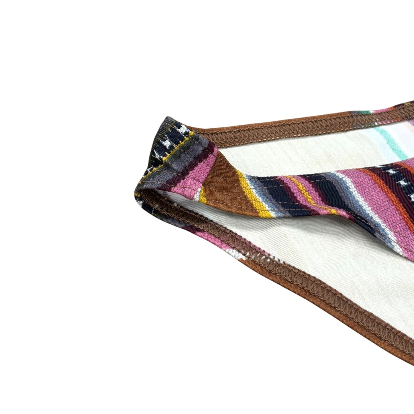 Christian Dior Vintage 2002 Multicolor Triangle Bikini #36 Swimwear Nylon