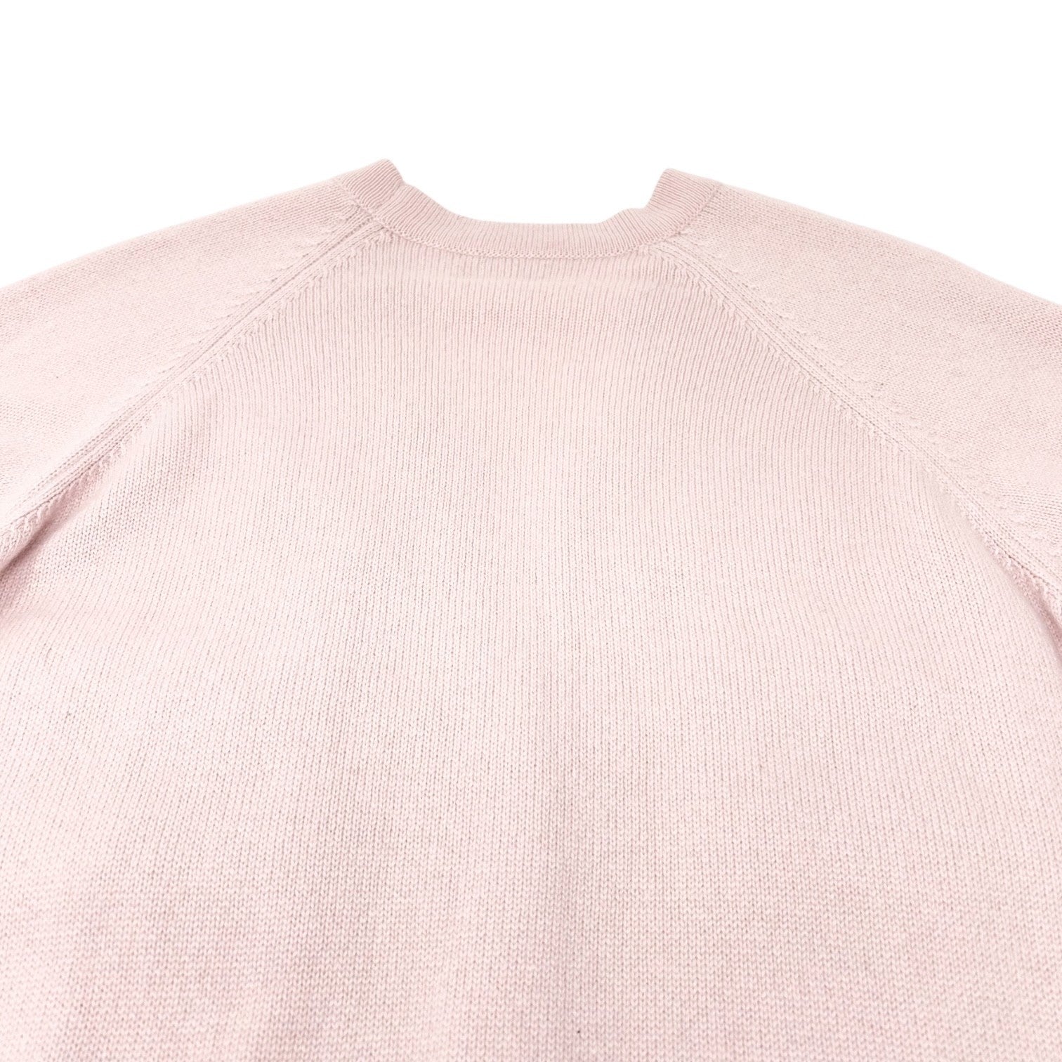 CHANEL Vintage 09A Logo Long Cardigan Top Sweater ＃40 Pink Cashmere Knit Tweed