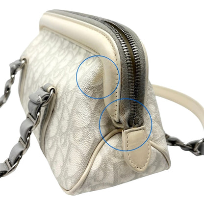 Christian Dior Vintage Romantique Trotter Monogram Bag Heart White 902466