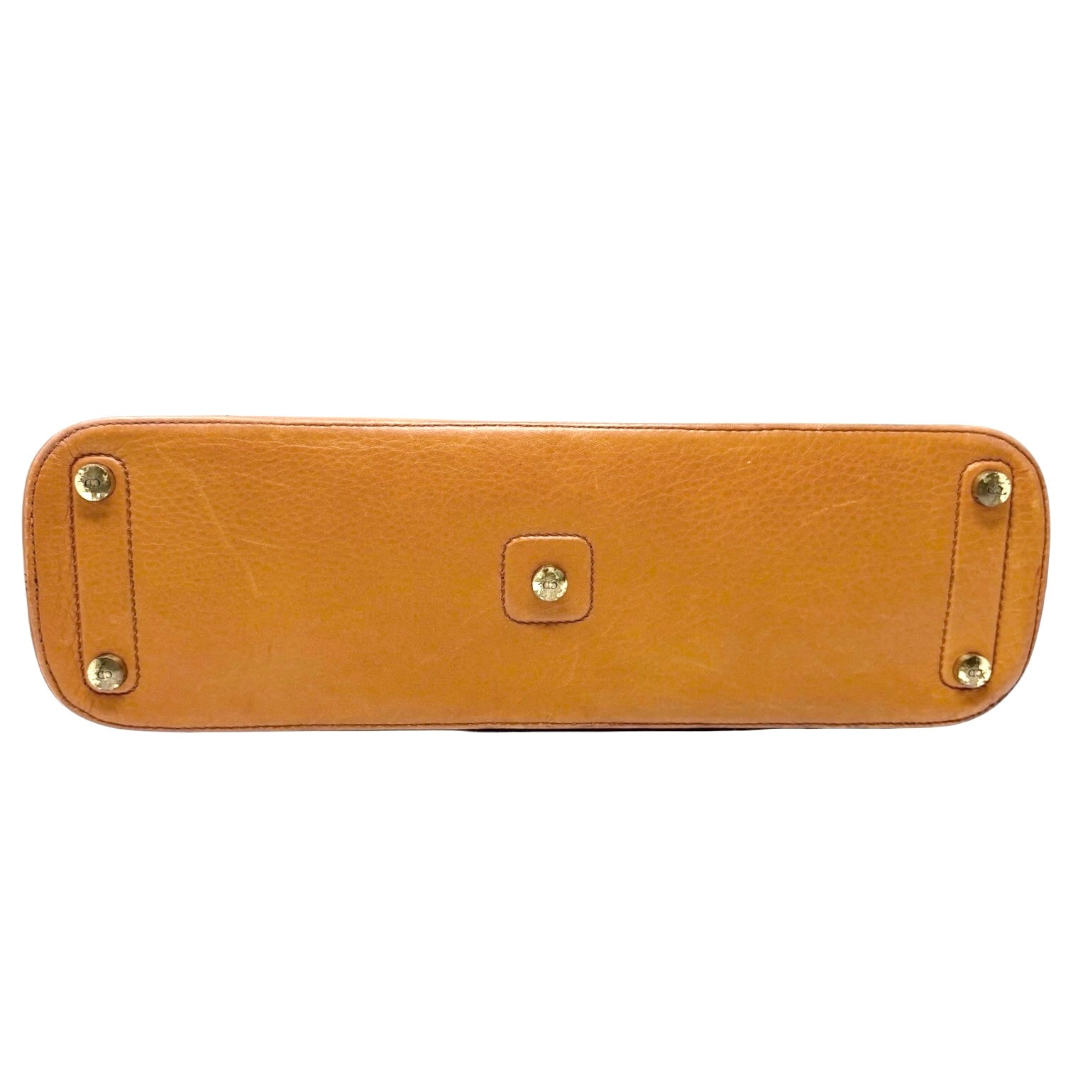 Christian Dior Vintage 2002 Logo Street Chic Uptown Tote Bag Brown Leather