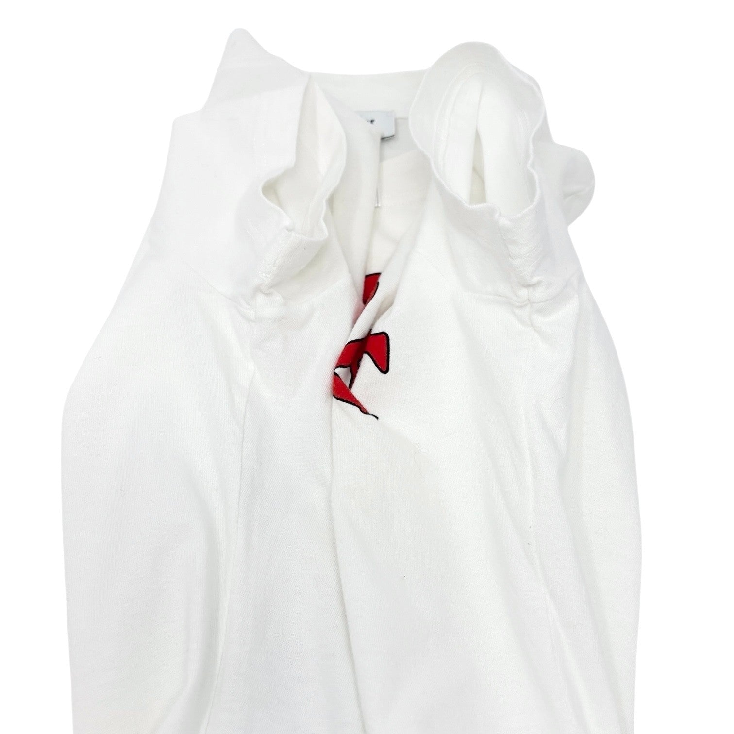 Christian Dior Vintage 2002 J'ADORE Cartoon Mermaid T-shirt Top #38 White Red