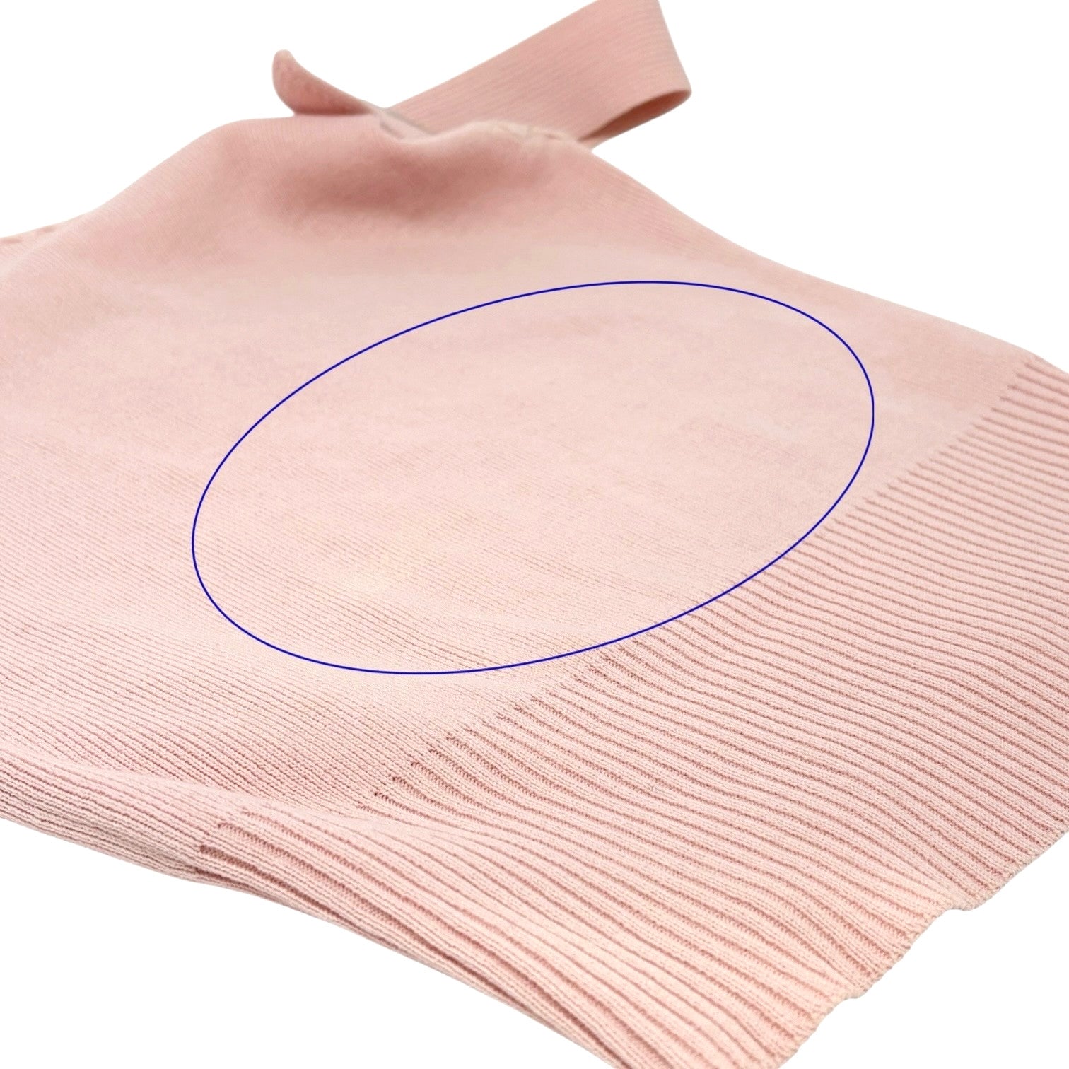 CHANEL Vintage 05C CC Logo Ribbed Knit Tank Top #38 Pink Cotton Camisole