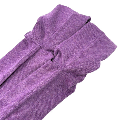 CHANEL Vintage P44445 CC Turnlock Logo Sweater Dress #34 Cashmere Purple Silver