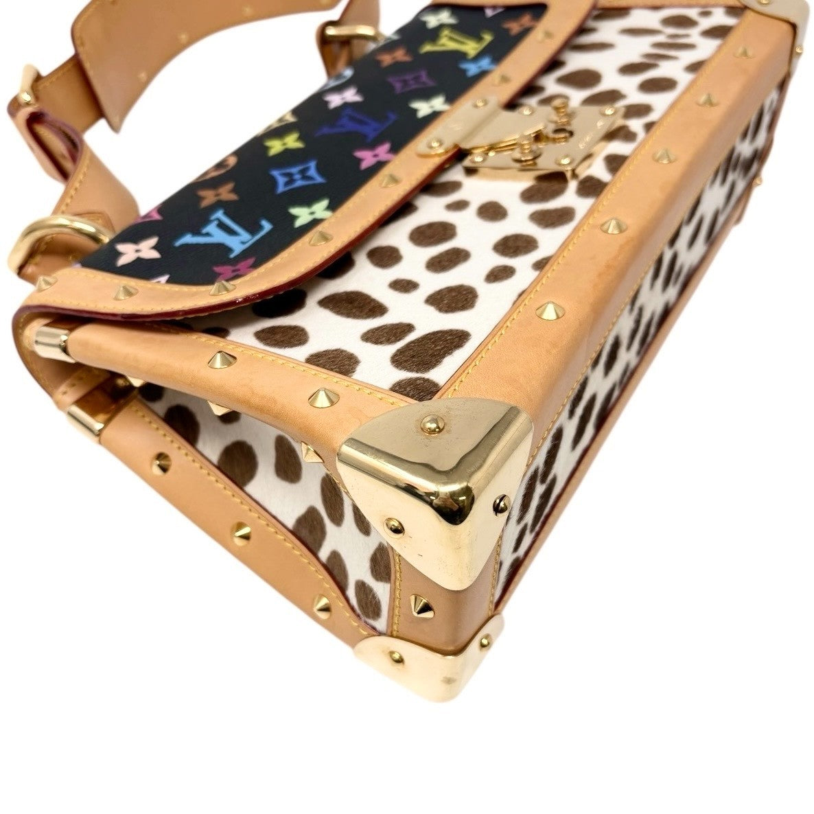 LOUIS VUITTON Vintage Monogram Multicolor Sac Dalmatian Bag Pony Calf Hair