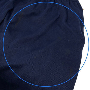 CHANEL Vintage CC Mark Button Knit Dress #34 Dark Blue Gold Cotton Rank AB