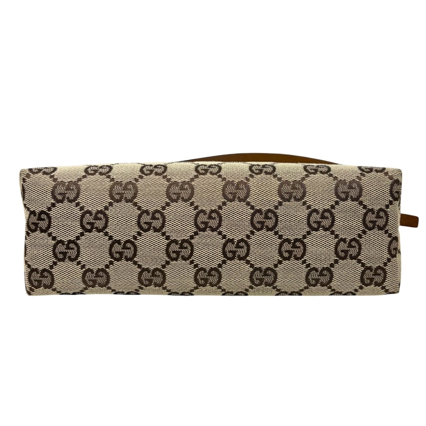 GUCCI Vintage GG Monogram Logo Mini Shoulder Bag Beige Brown Canvas 902295