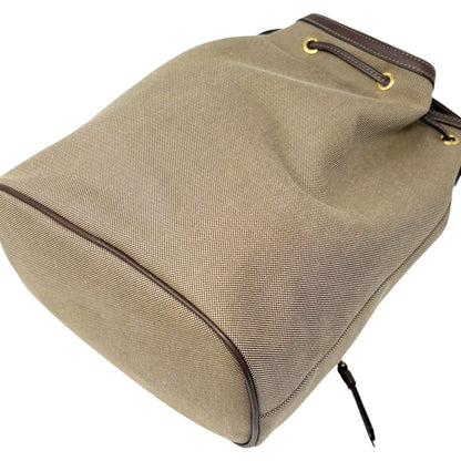 PRADA Vintage Jacquard Shoulder Top Handle Bag Beige Brown Canvas 902339
