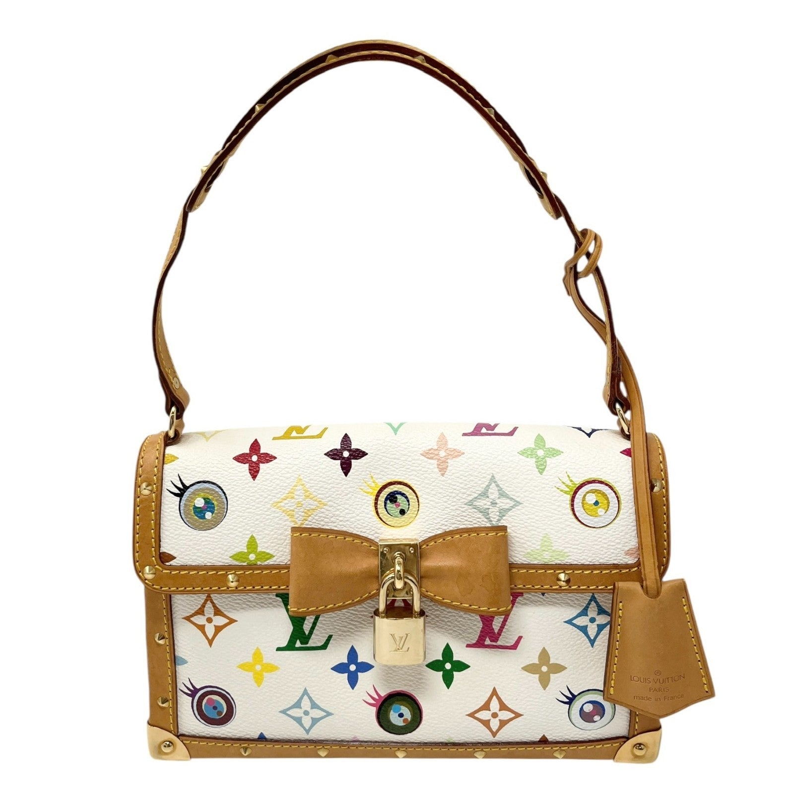 LOUIS VUITTON Vintage M92055 Eye Love Monogram Pochette Eye Miss You Bag