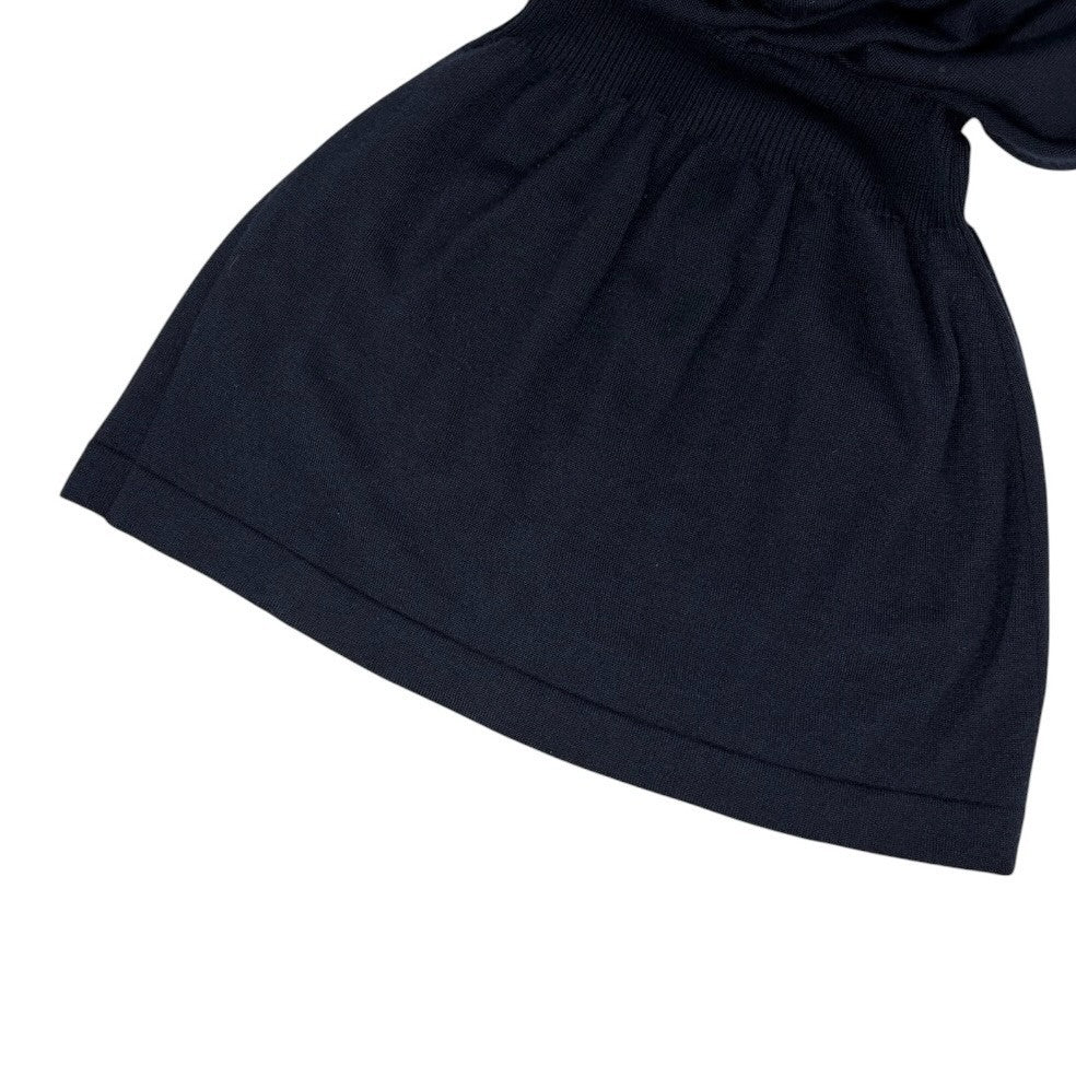 CHANEL Vintage 94A CC Button Cashmere Long Cardigan #40 Dark Blue Gold 902012