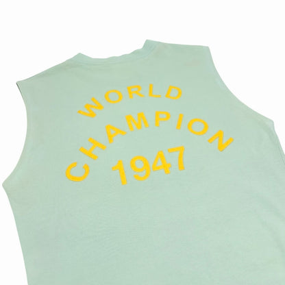 Christian Dior Vintage 2002 J'ADORE Logo Tank Top #36 Light Green Yellow 902366