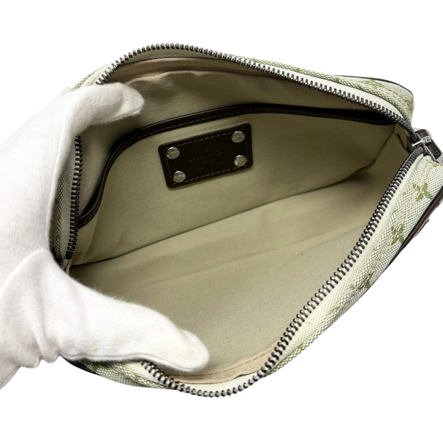 LOUIS VUITTON Vintage Conte de fees LV Monogram Logo Shoulder Bag Mushroom Green