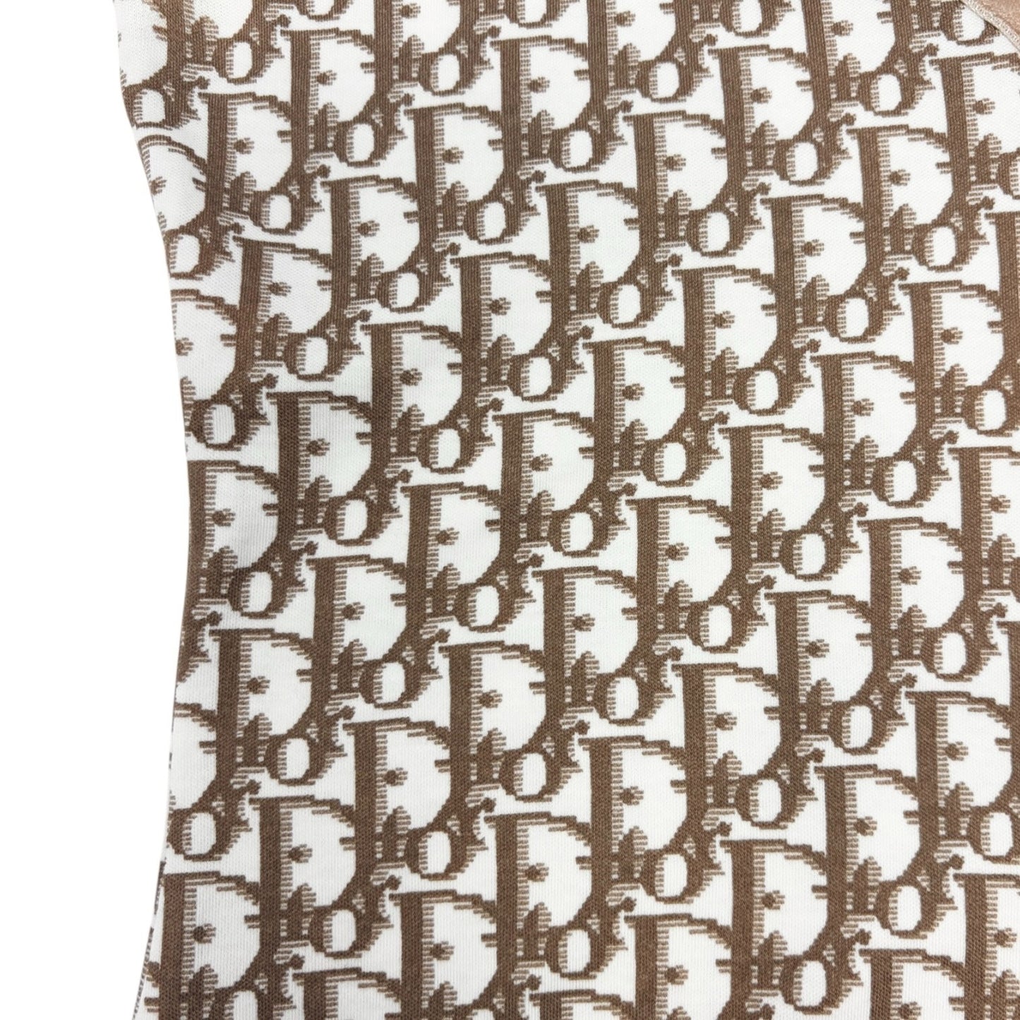Christian Dior Vintage 2005 Trotter Monogram T-shirt #36 Ribbon Beige 902555