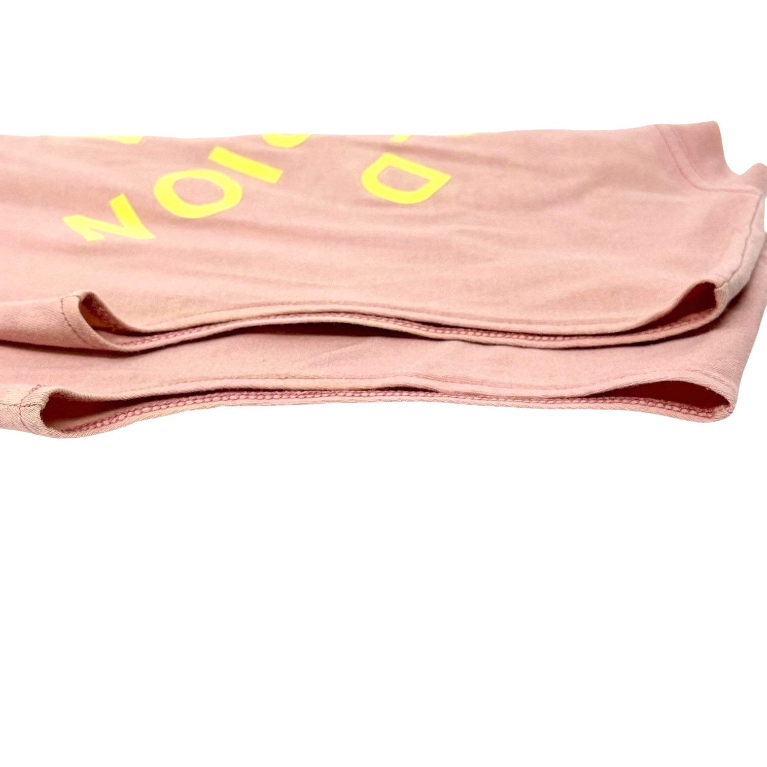 Christian Dior Vintage 2002 J'ADORE Logo Tank Top #36 Pink Yellow Cotton