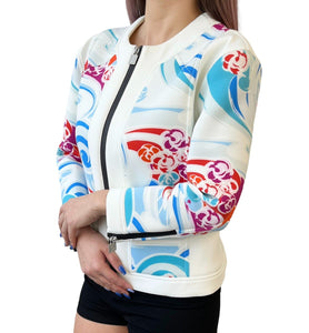 CHANEL Sport Vintage 06S Coco Mark Jacket Multicolor Polyamide Zip RankAB