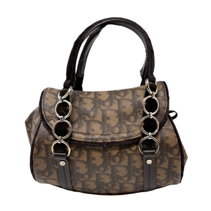 Christian Dior Vintage 2005 Romantique Trotter Monogram Mini Bag Brown 901843