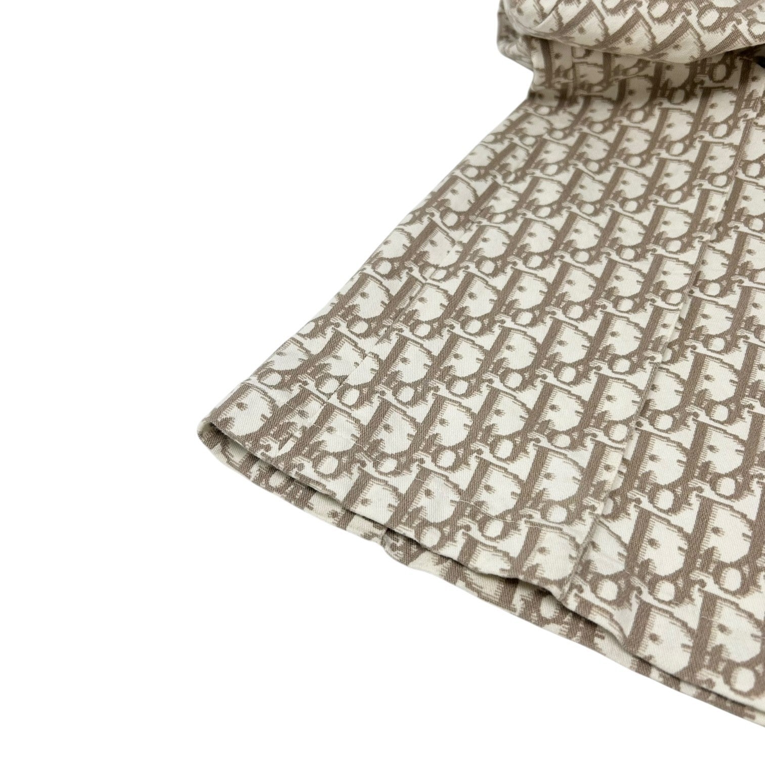 Christian Dior Vintage 2005 Trotter Monogram Pants Bottoms Zip #36 Brown Cotton