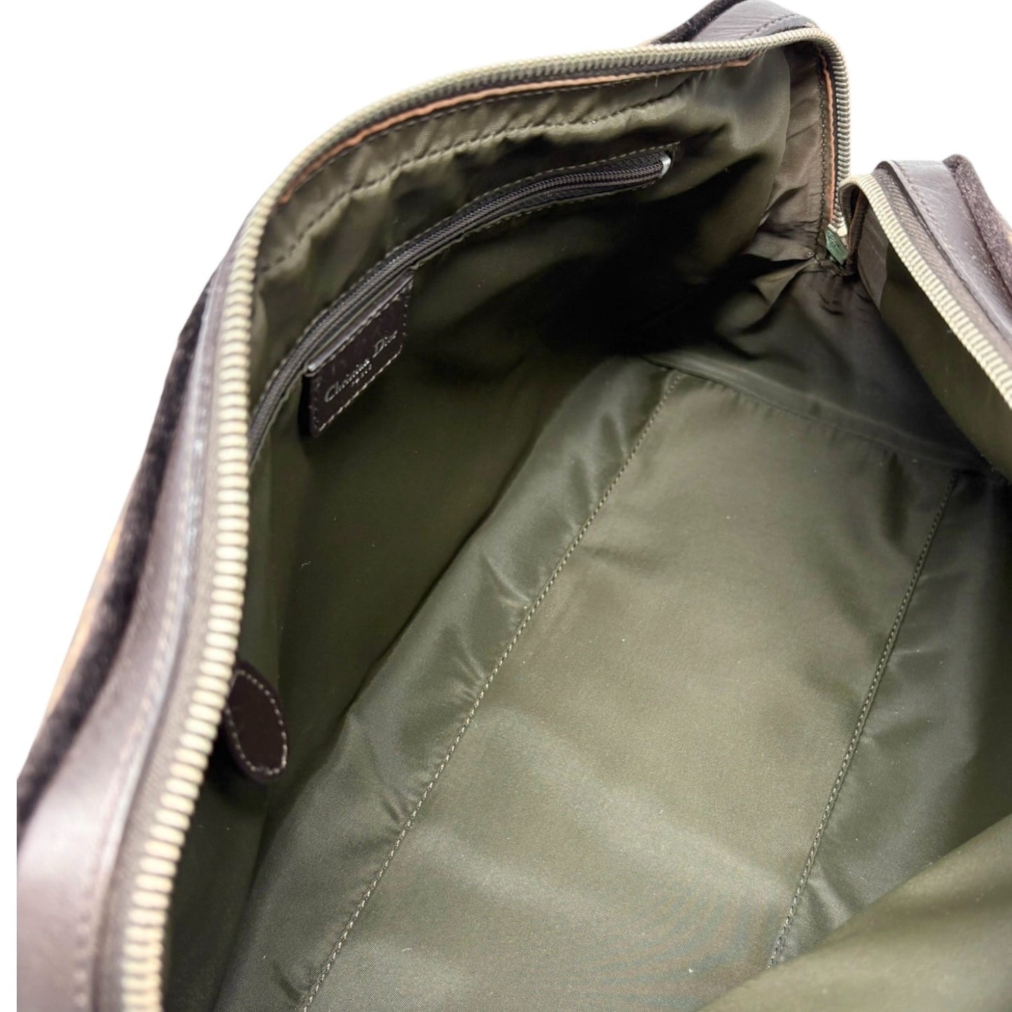 Christian Dior Vintage 2005 Trotter Monogram Romantique Shoulder Bag Brown PVC