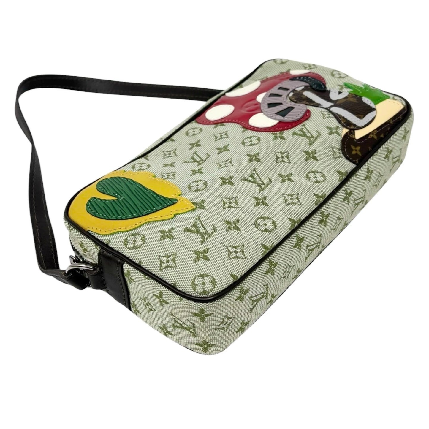 LOUIS VUITTON Vintage Conte de fees Monogram Shoulder Bag Mushroom Green 902016