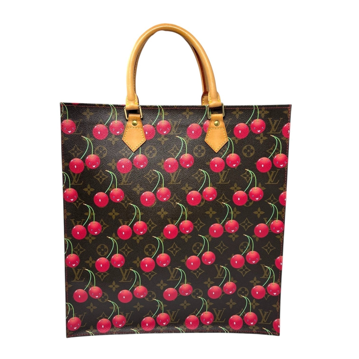 LOUIS VUITTON Vintage M95010 2005 Monogram Cherry Bag Sac Plat Brown Murakami