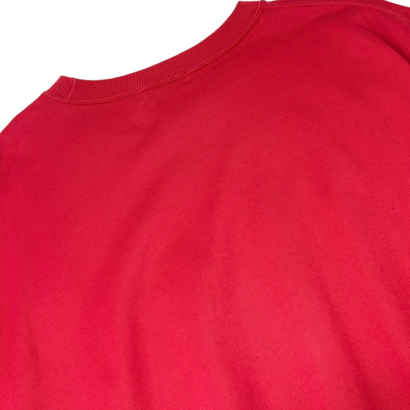 Yves Saint Laurent Vintage Logo Short Sleeve Sweatshirt Top Red 902215
