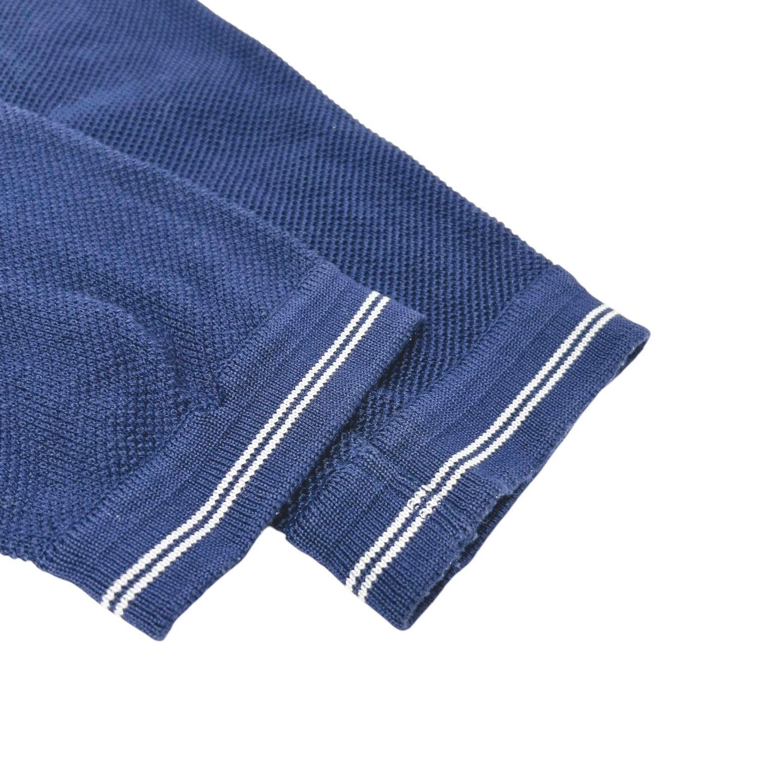 CHANEL Sport Vintage 05P CC Tennis Zipped Hoodie Jacket #38 Dark Blue Cotton