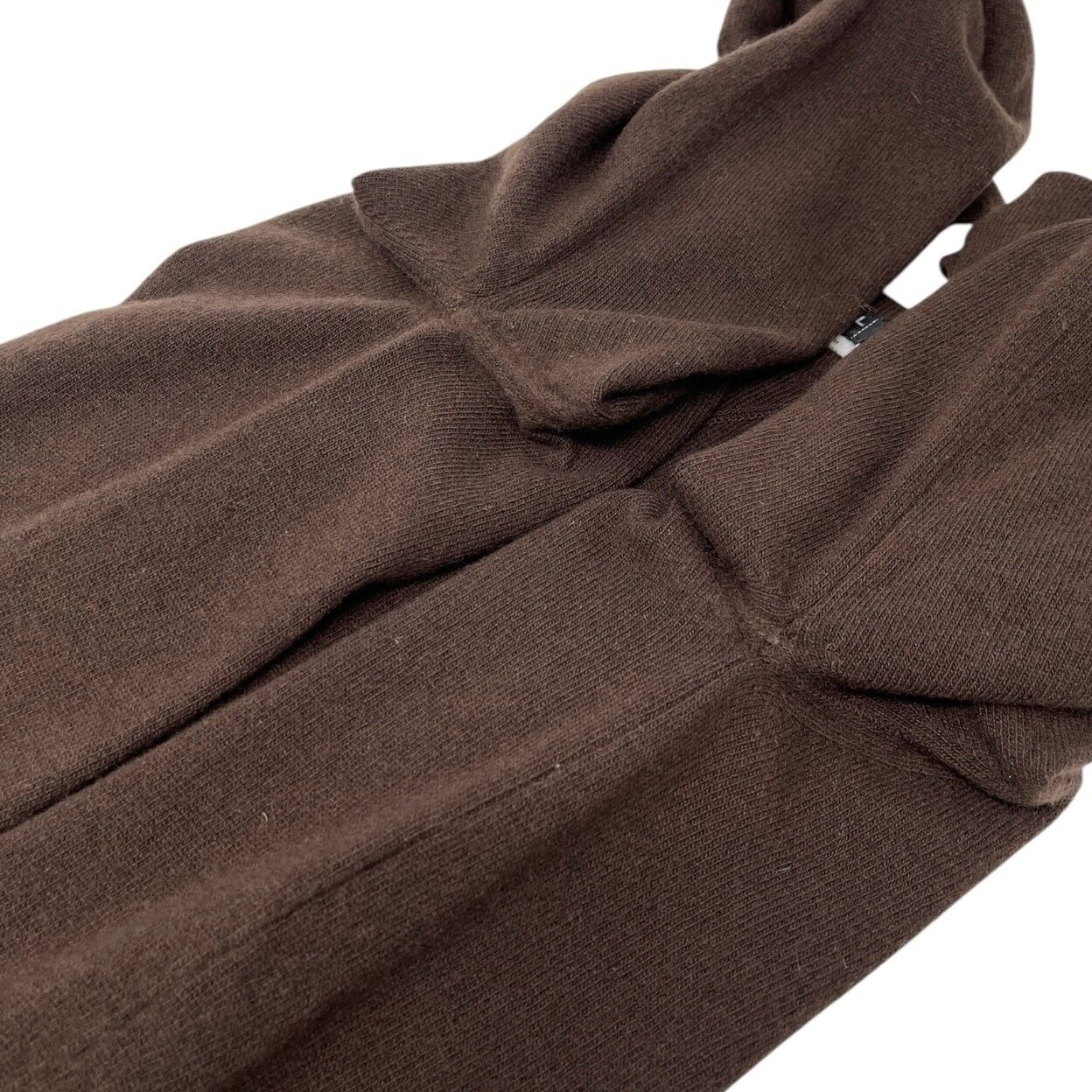 CHANEL Vintage 01A CC Mark Logo Knit Sweater Top #42 Brown Pink Cashmere