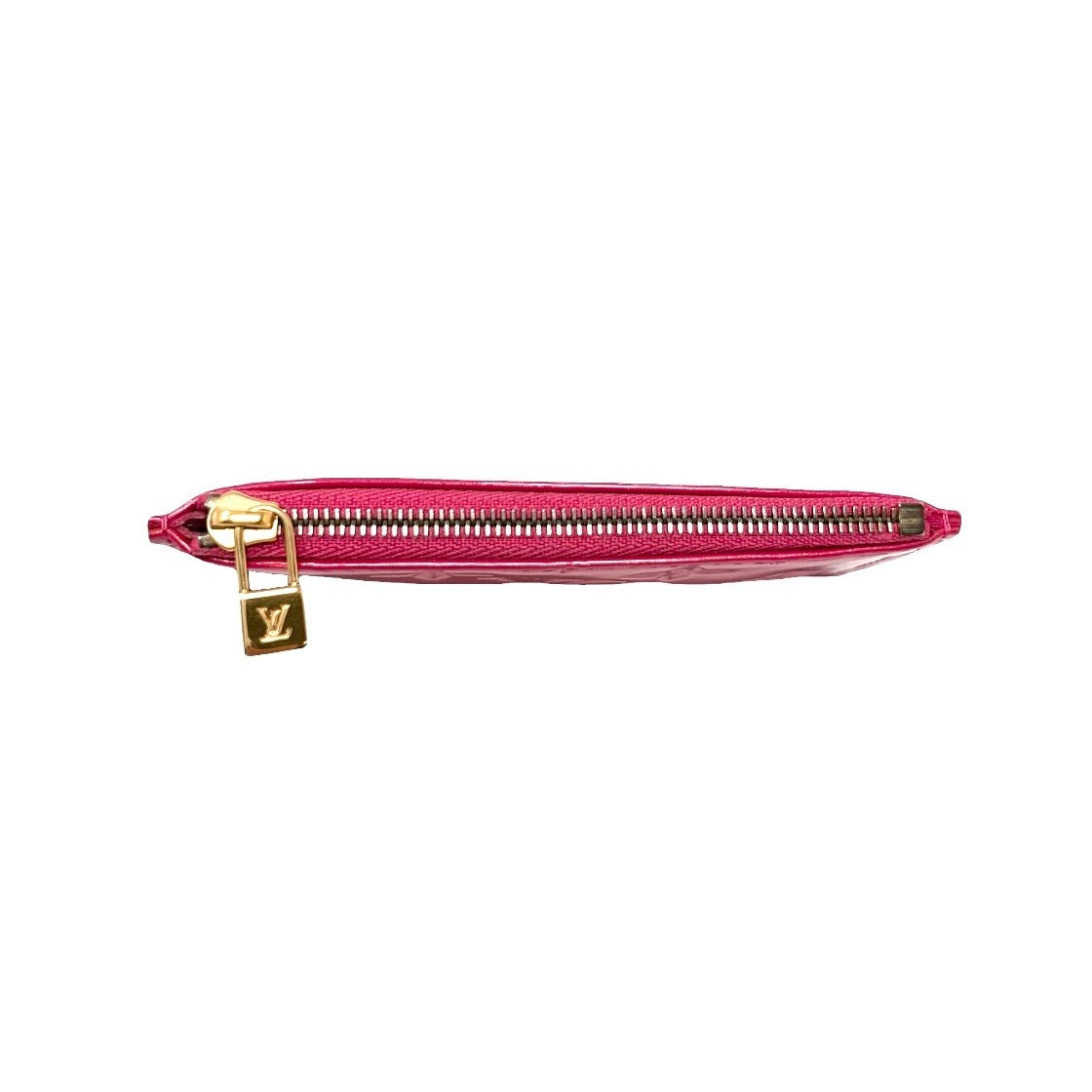 LOUIS VUITTON Vintage Monogram Vernis Pochette Cles Coin Case Pink 902010