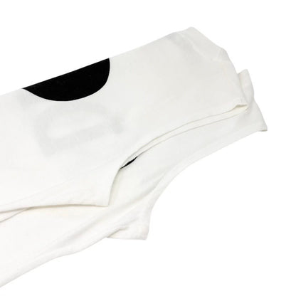 Christian Dior Vintage Big Logo Tank Top No.2 White Black #M Cotton 902305
